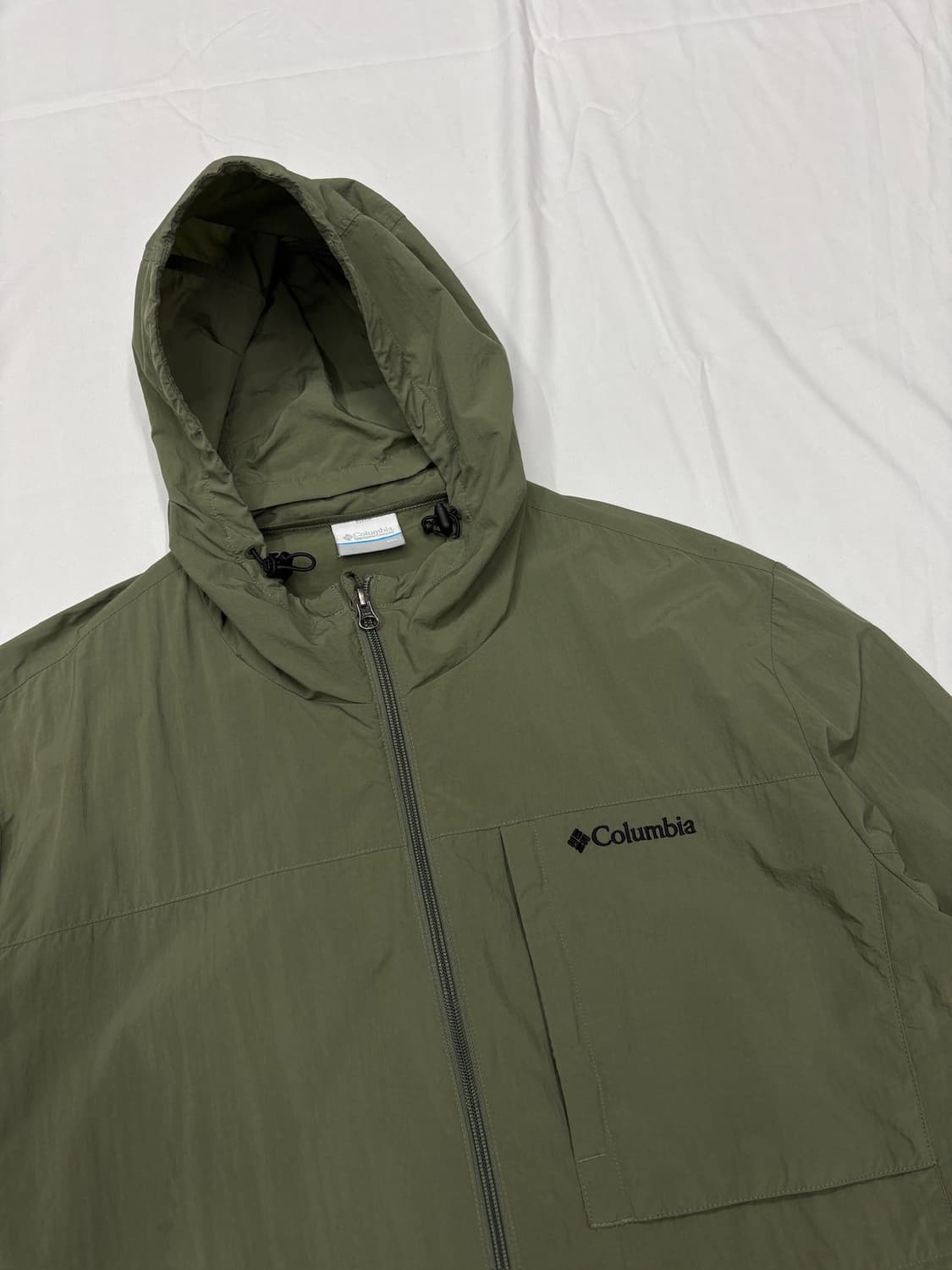 고프코어 컬럼비아 올리브 카키 윈드 바람막이 자켓 상품이미지6