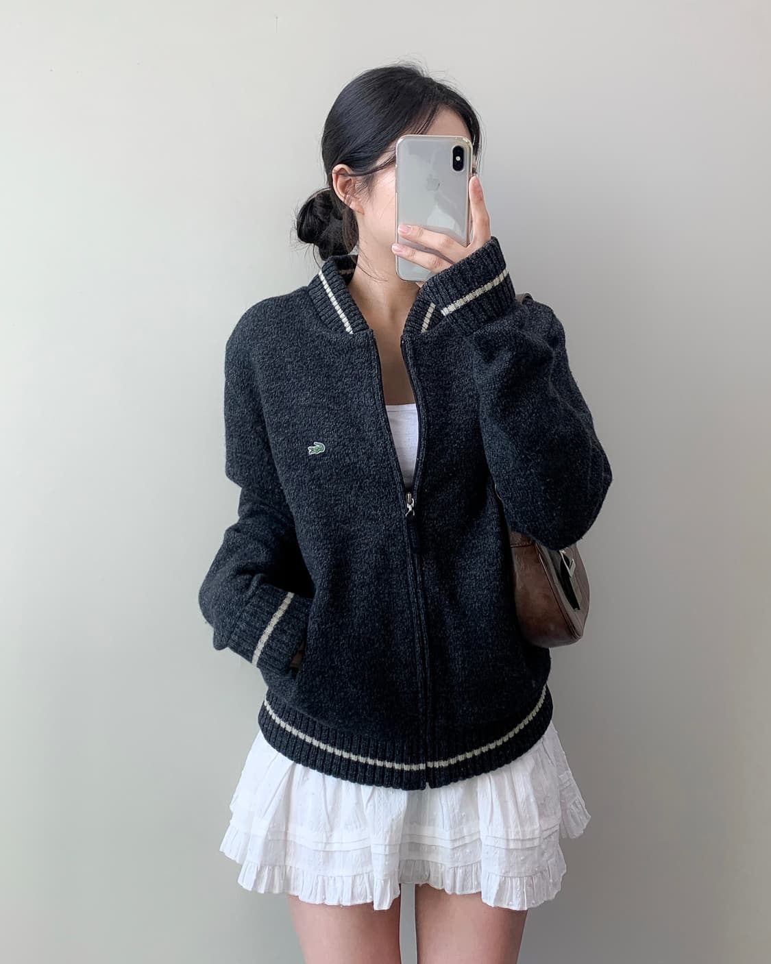 라코스테 니트 집업 상품이미지3