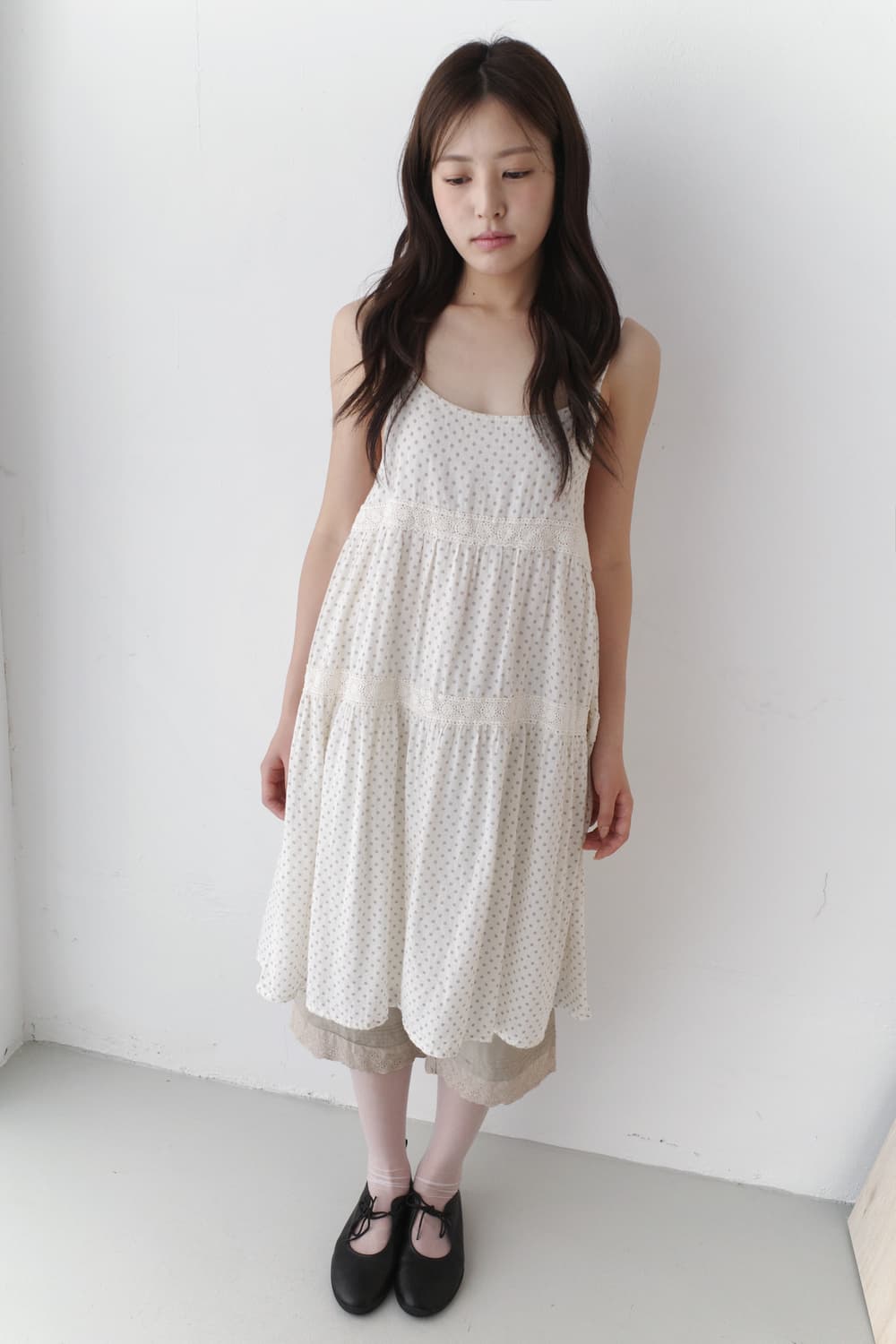 dot sleeveless one-piece 상품이미지5