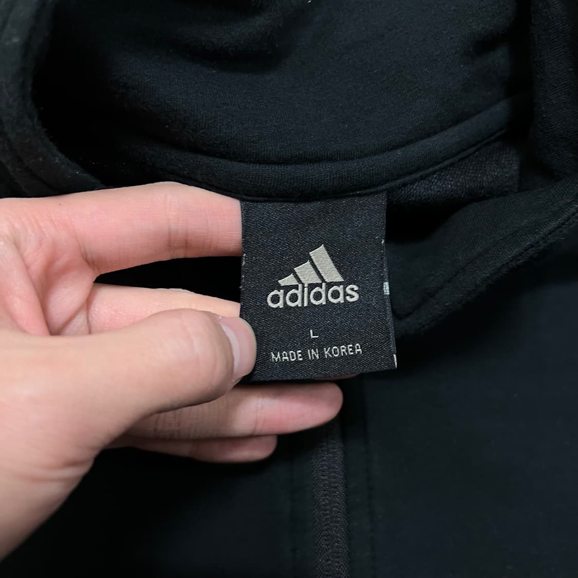 아디다스 퍼포먼스 로고 베이직 져지 트랙탑 자켓 [블랙] L/100 상품이미지5