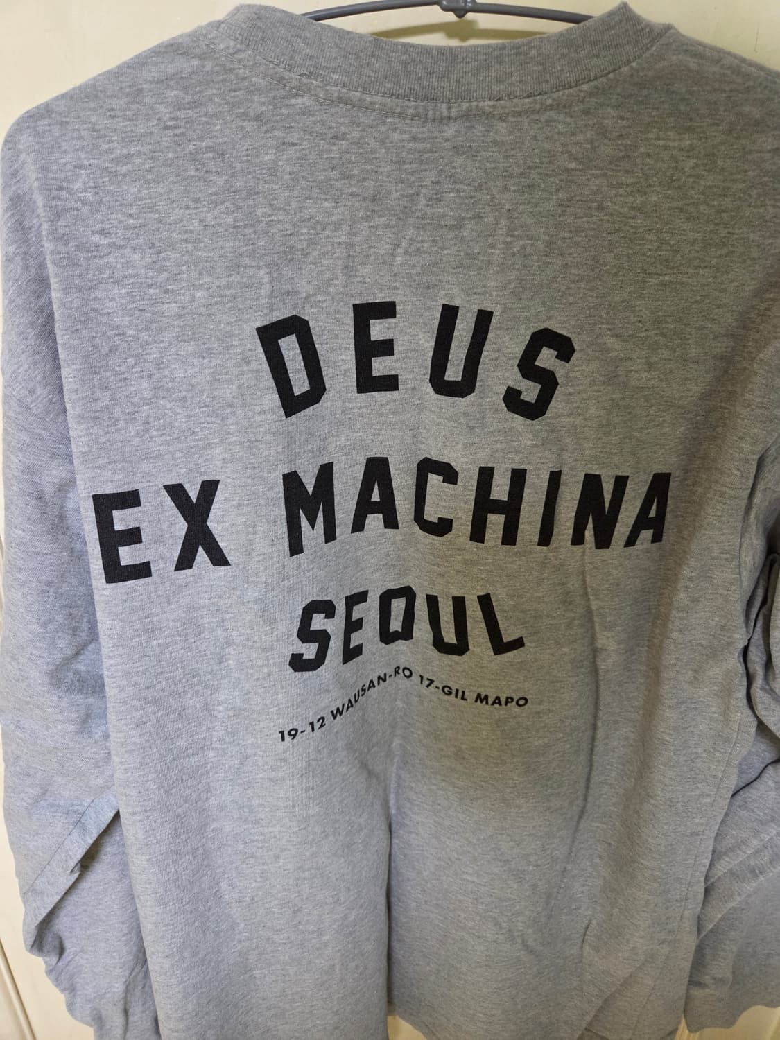데우스 서울 롱슬리브 티 SEOUL L/S TEE (Grey Marle) 상품이미지1