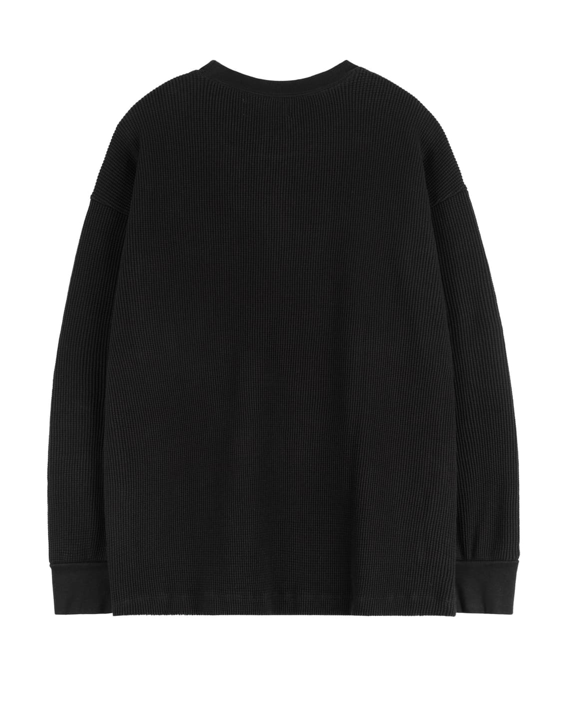 WONDERLAND원더랜드 - WAFFLE L/S (BLACK) 상품이미지4