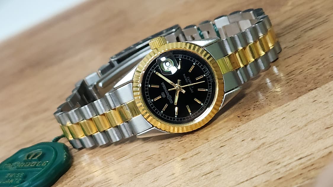 # 빈티지 콤비 22K 금도금 여성 명품시계 급처 상품이미지8