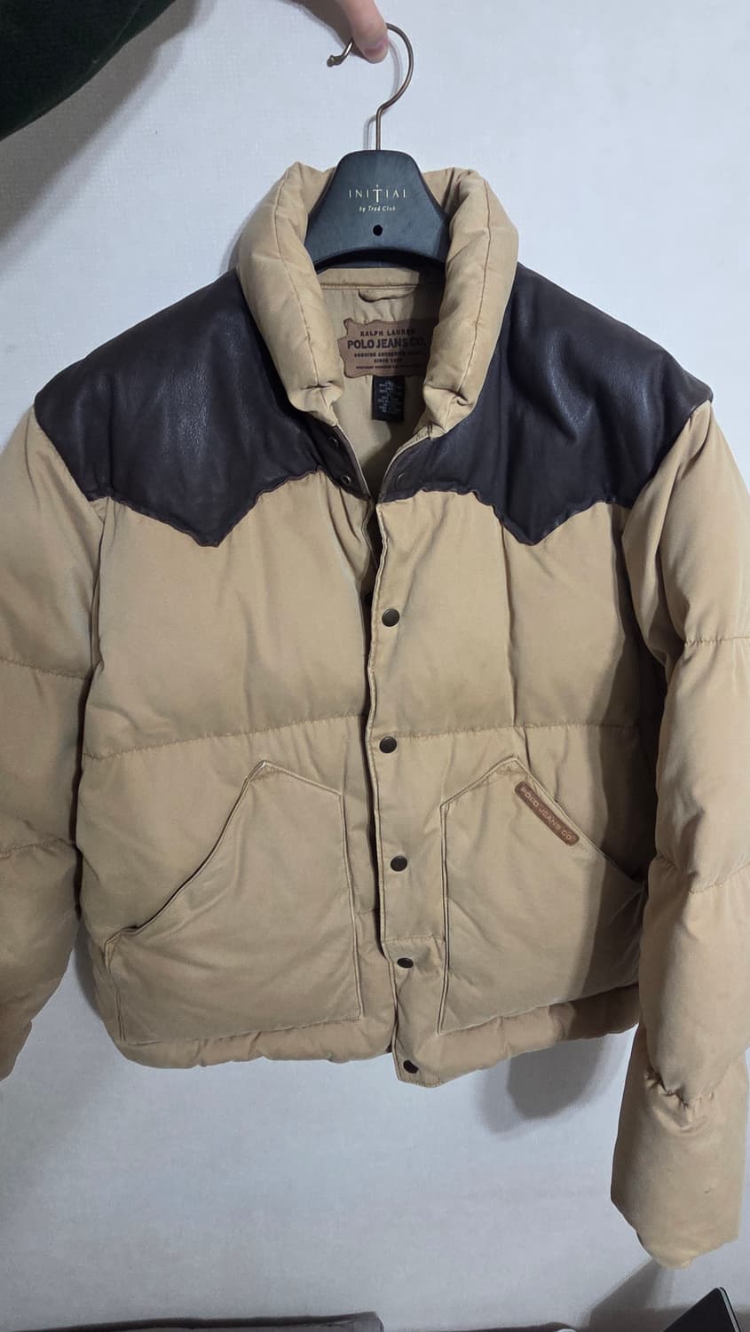 (L) 폴로 랄프로렌 빈티지 레더 패딩 상품이미지1