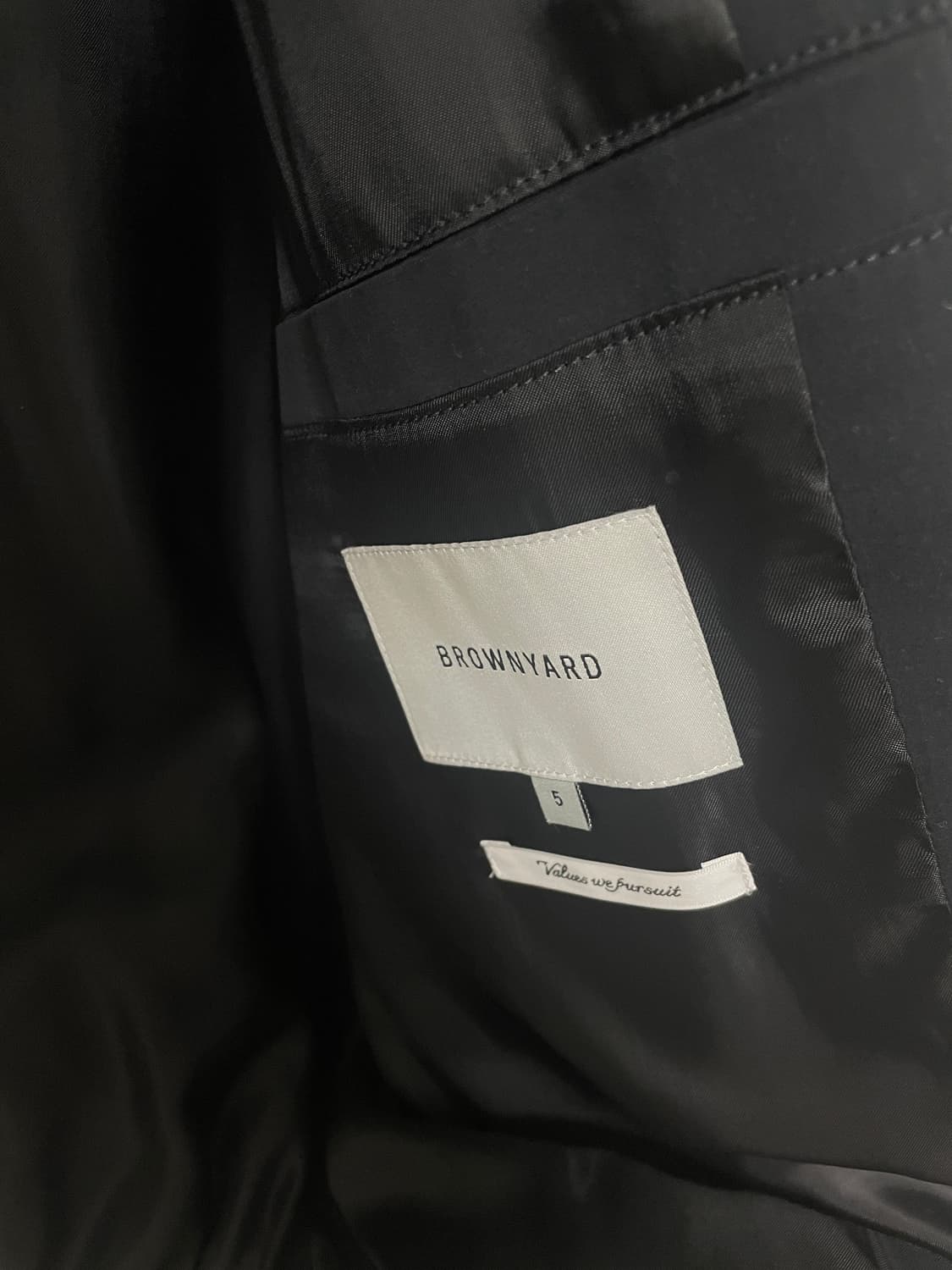 [5]브라운야드 스탠드 카라 블루종 블랙 상품이미지6