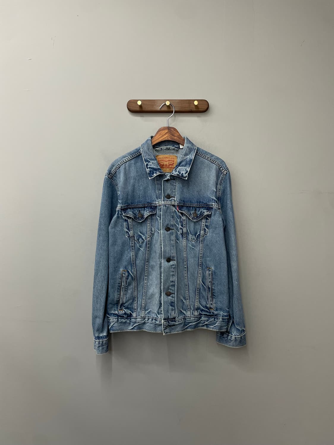 리바이스 워시드 연청 데님 트러커 자켓 H1247 상품이미지2