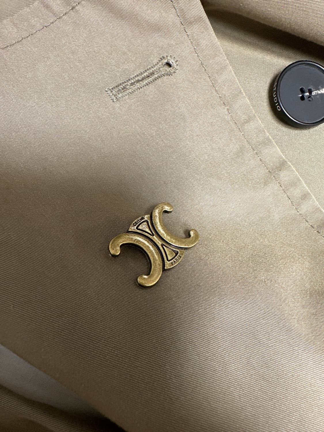 톰보이 카키 오버핏 트렌치코트+구찌더스트백(택있음) 상품이미지5