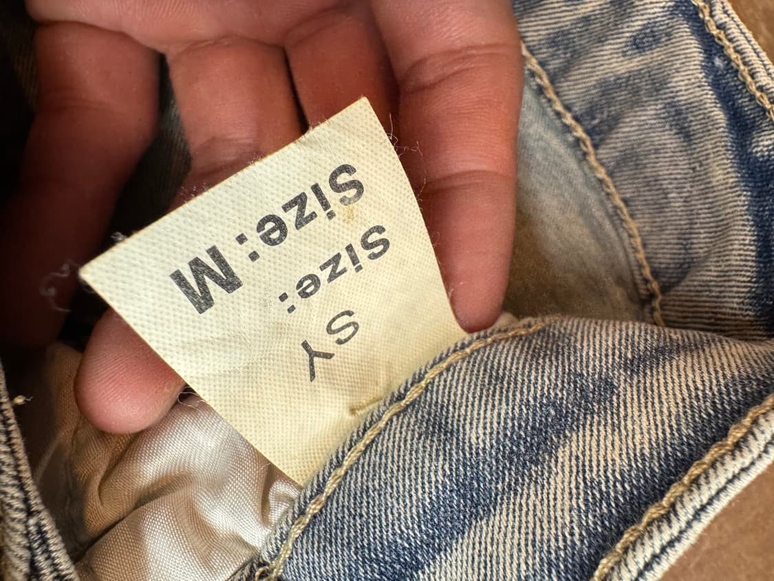 japanese vintage SY 여성 부츠컷 데님팬츠 상품이미지5