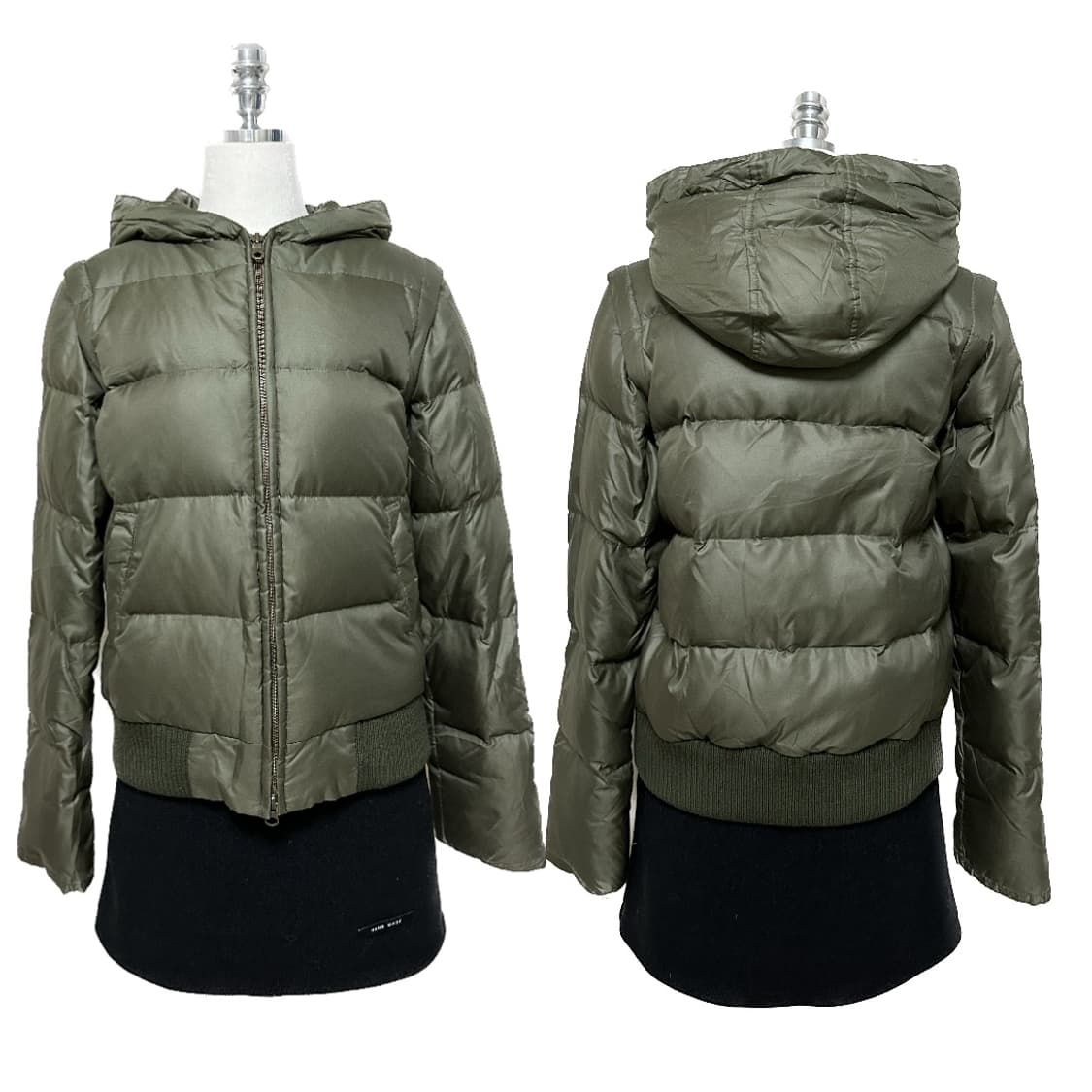 카키 투웨이 패딩 상품이미지3