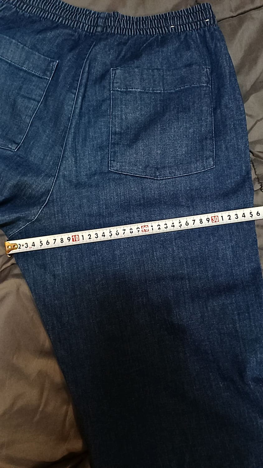 유니클로 얇은데님 와이드팬츠 32인치 기장98 상품이미지6