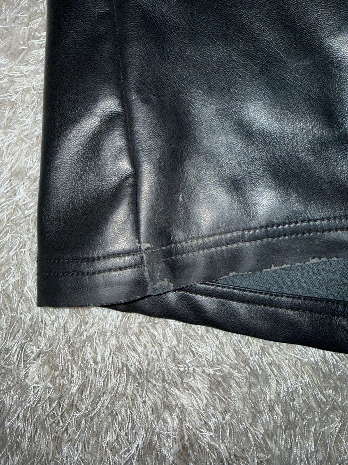 Flared Cargo Leather Pants 상품이미지3
