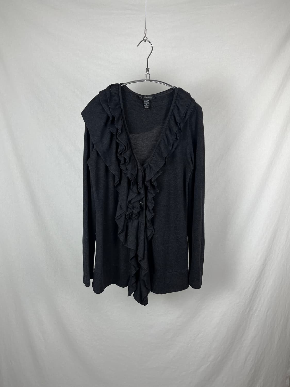 Vintage 러플 디테일 롱가디건 상품이미지1