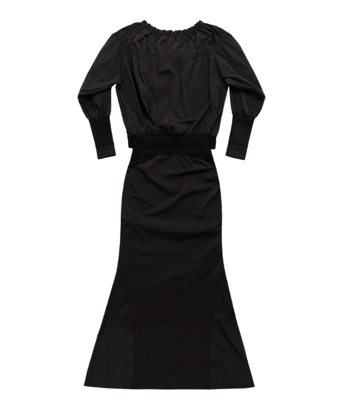 오호스 머메이드 드레스 블랙 상품이미지3