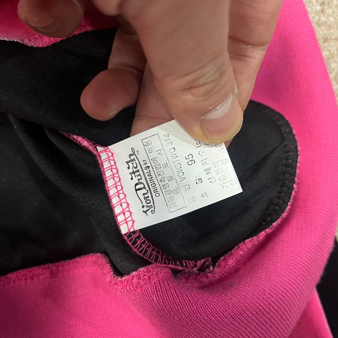  본더치 y2k 벨벳 후드집업 상품이미지6