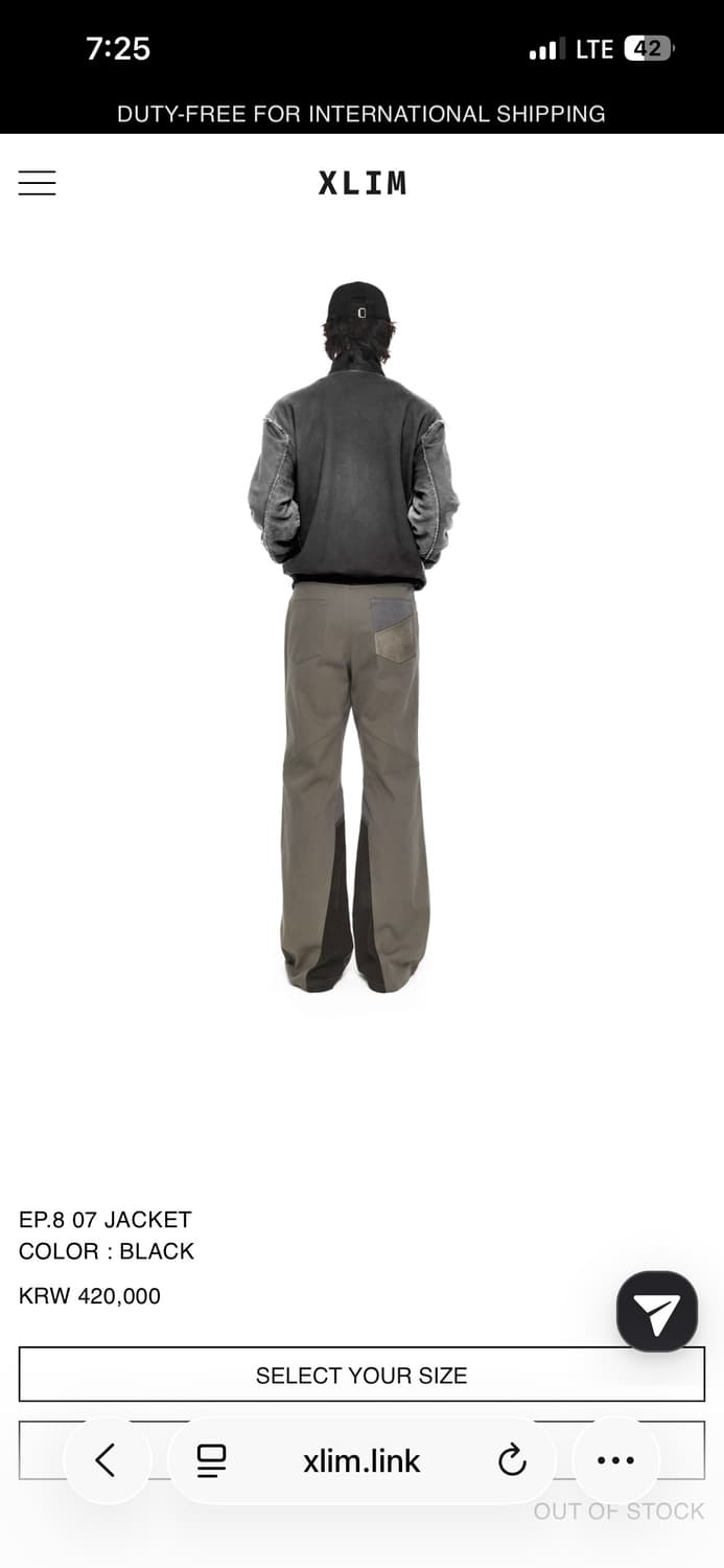 xlim ep.8 07 Jacket 블루종 L사이즈 상품이미지3