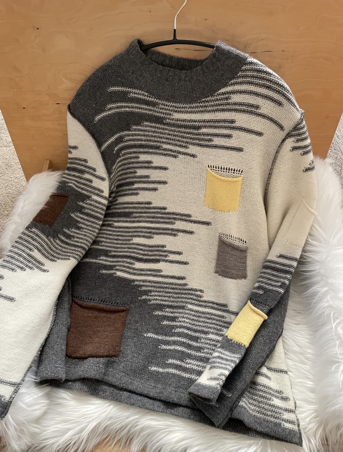 vintage rosace pocket knit 상품이미지1