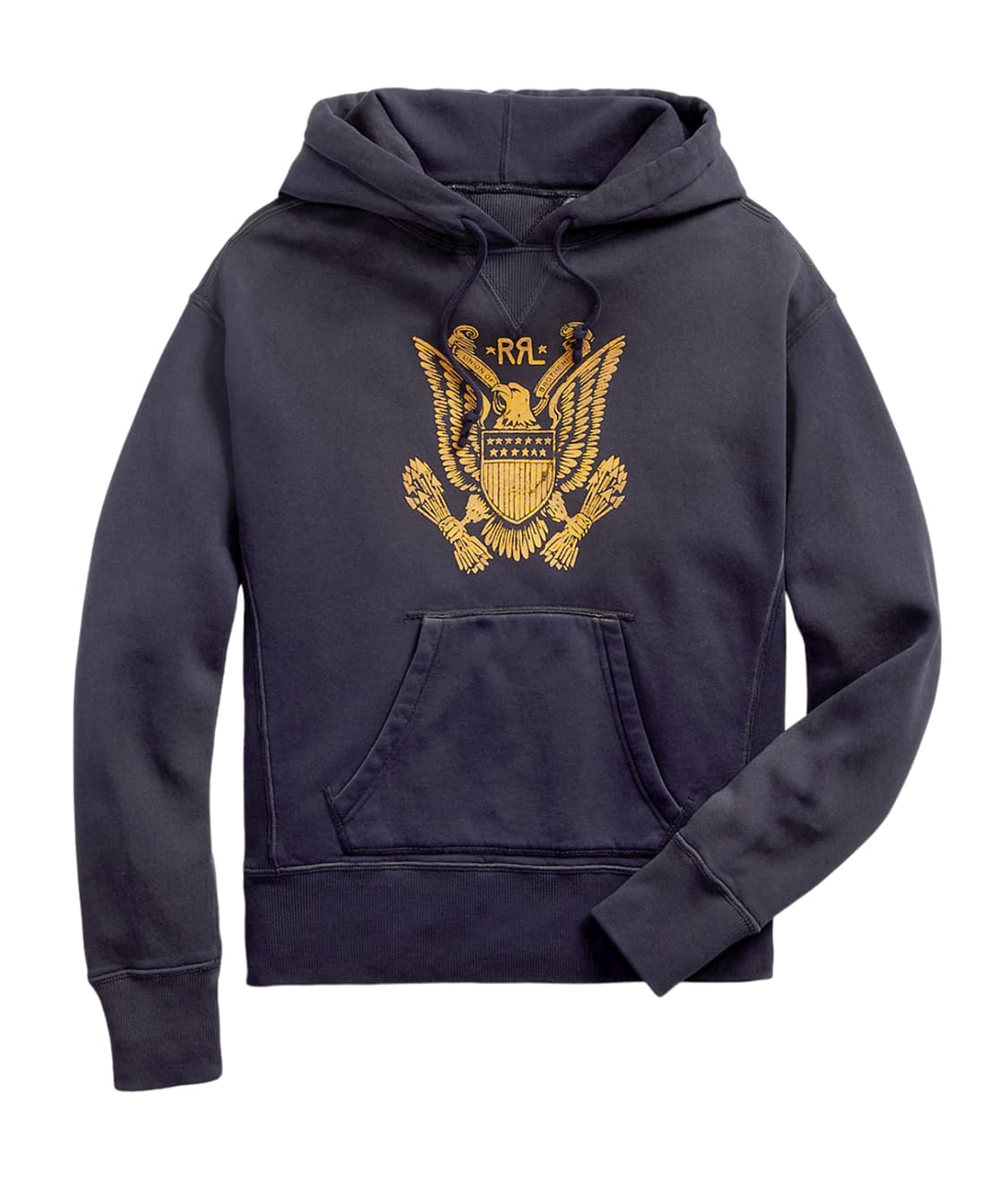 L RRL 더블알엘 그래픽 가먼트다이 네이비 후드티 상품이미지1