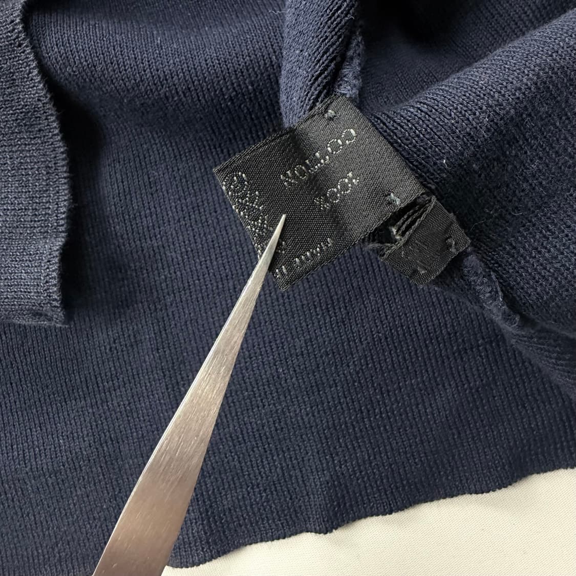 프라다 빈티지 네이비 포켓 반팔 셔츠 상품이미지6