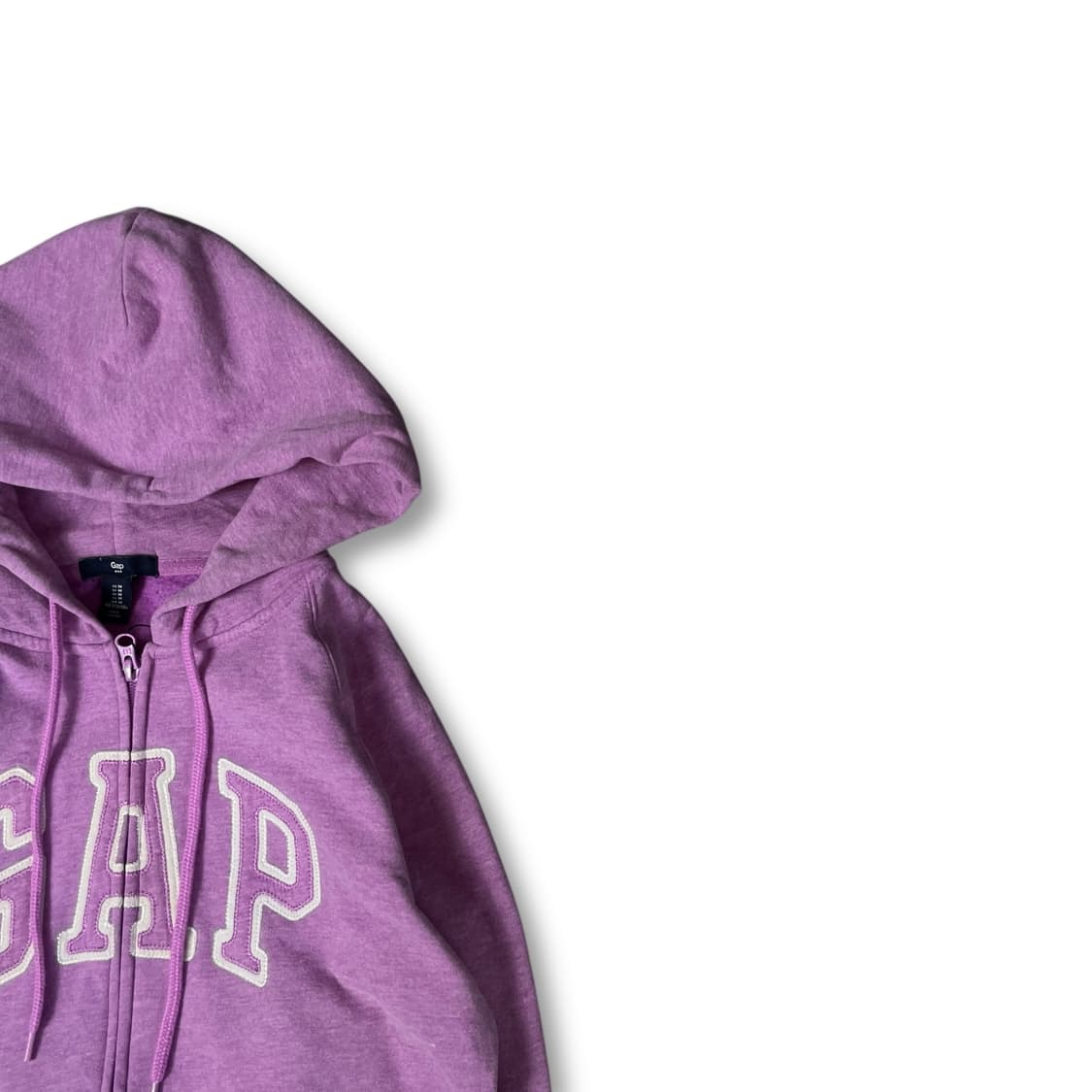 갭 연보라 자수로고 후드집업 M 상품이미지2