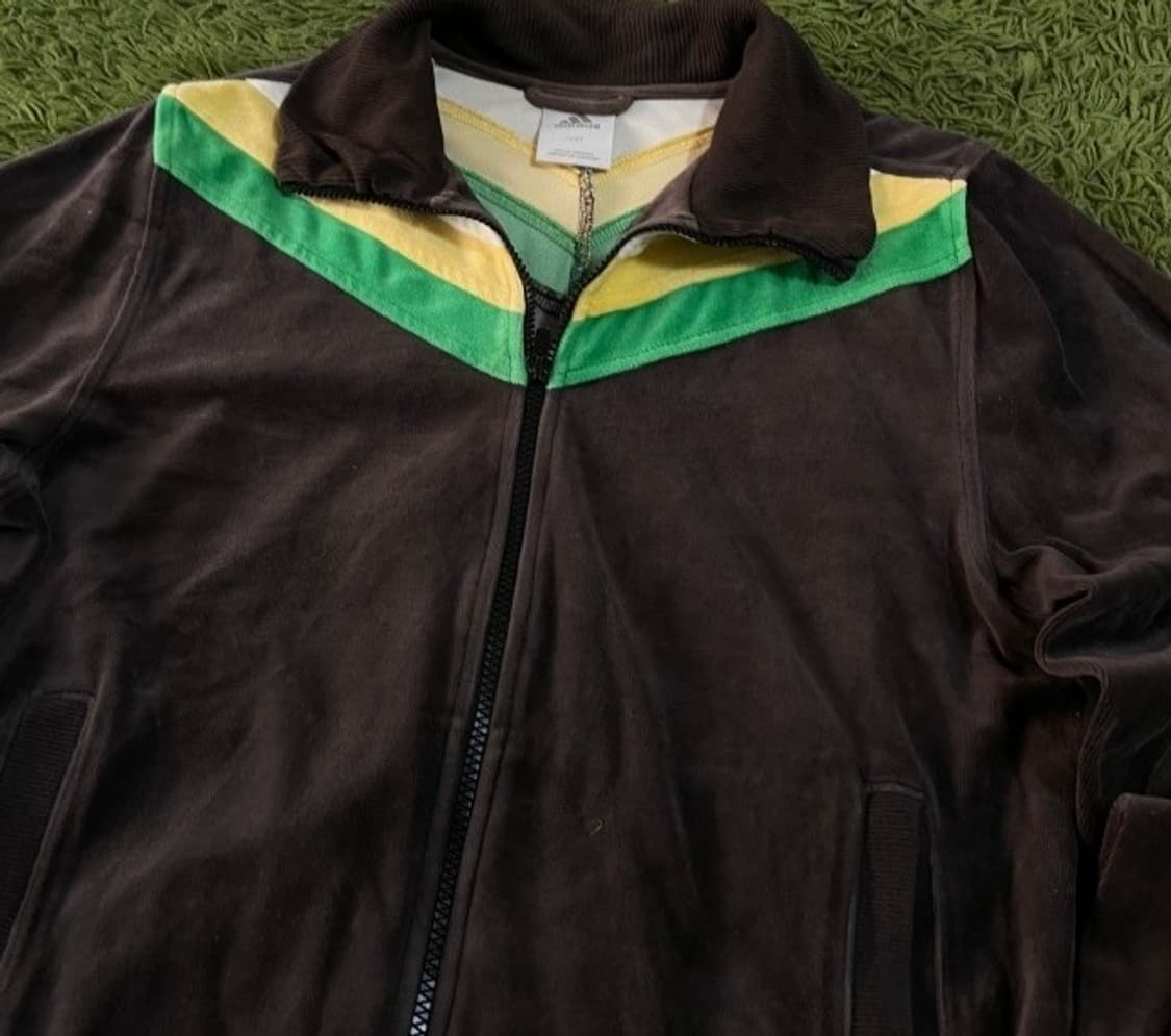 아디다스 벨벳 브라운 트랙탑 져지집업 95/M 상품이미지2