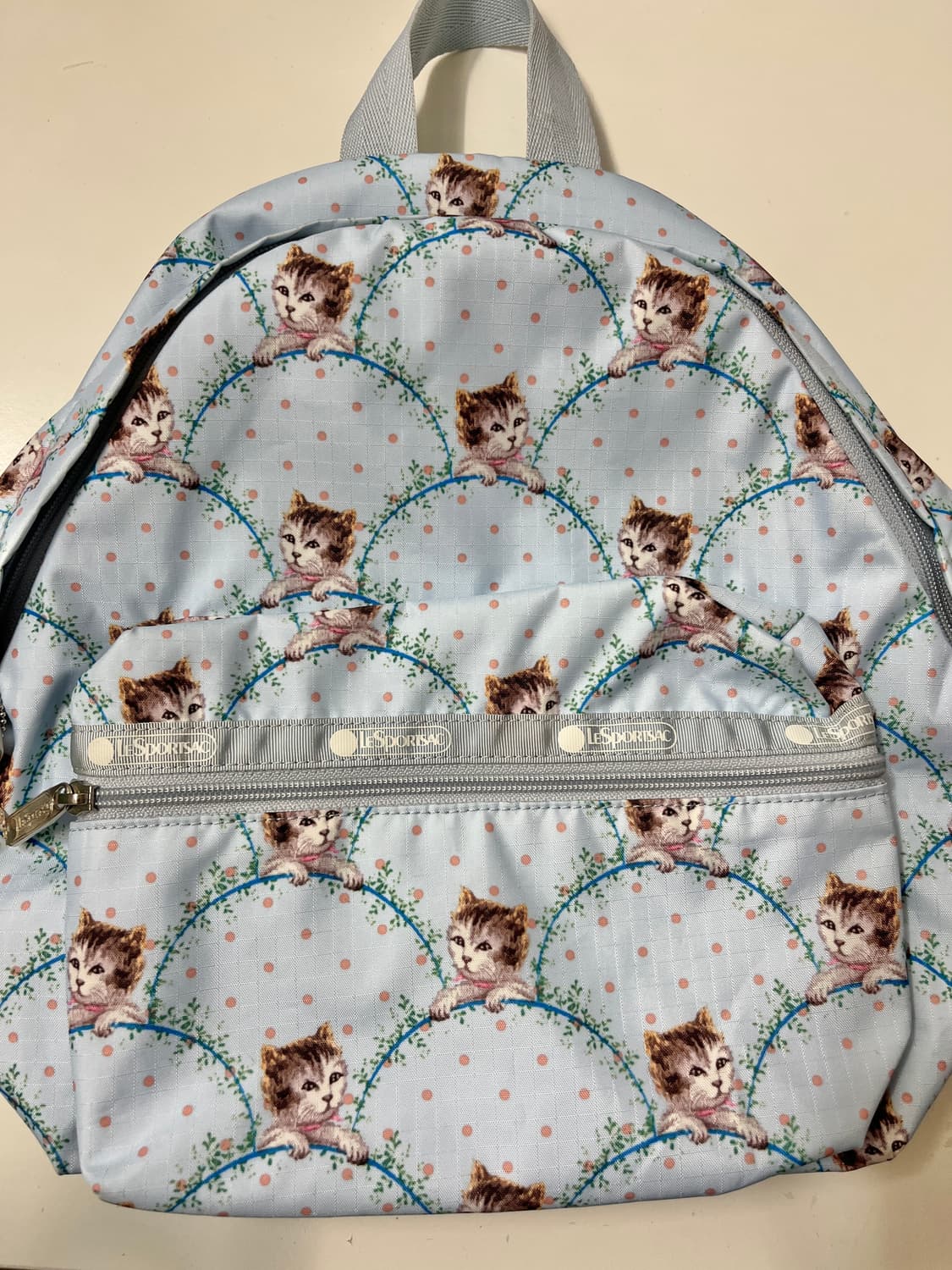 폴앤조 x 레스포삭 고양이 백팩 - 블루🌀 상품이미지9