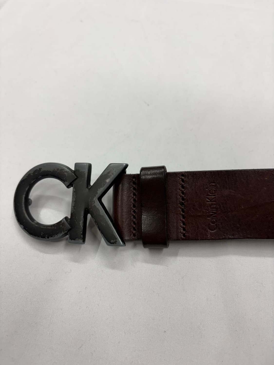 캘빈클라인 CK 레더 벨트 상품이미지4