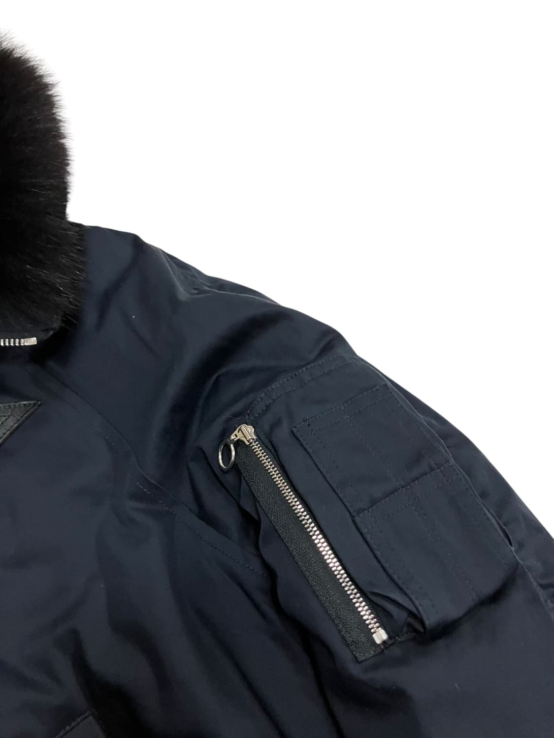 산드로 퍼 후드 숏 패딩 점퍼 52호 상품이미지5