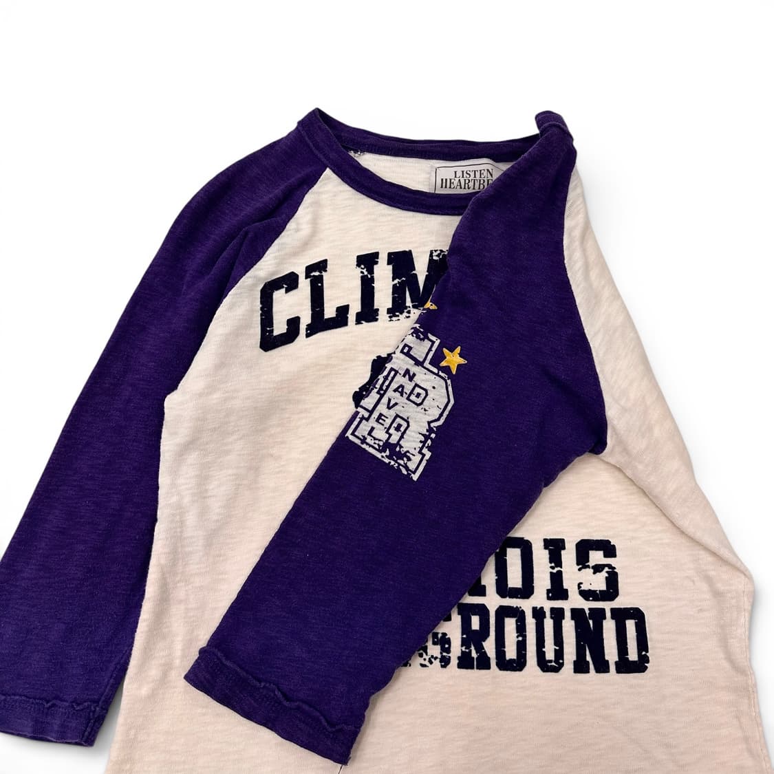 Plum Color Block Raglan T-Shirt 상품이미지5