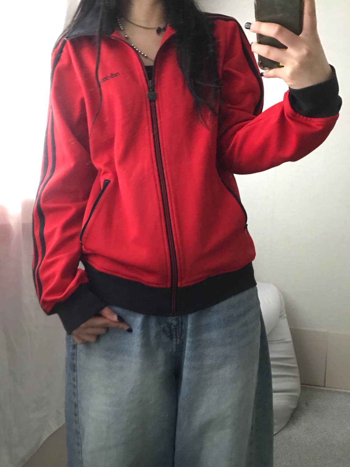 아디다스 블랙 레드 베켄바우어 져지 상품이미지6