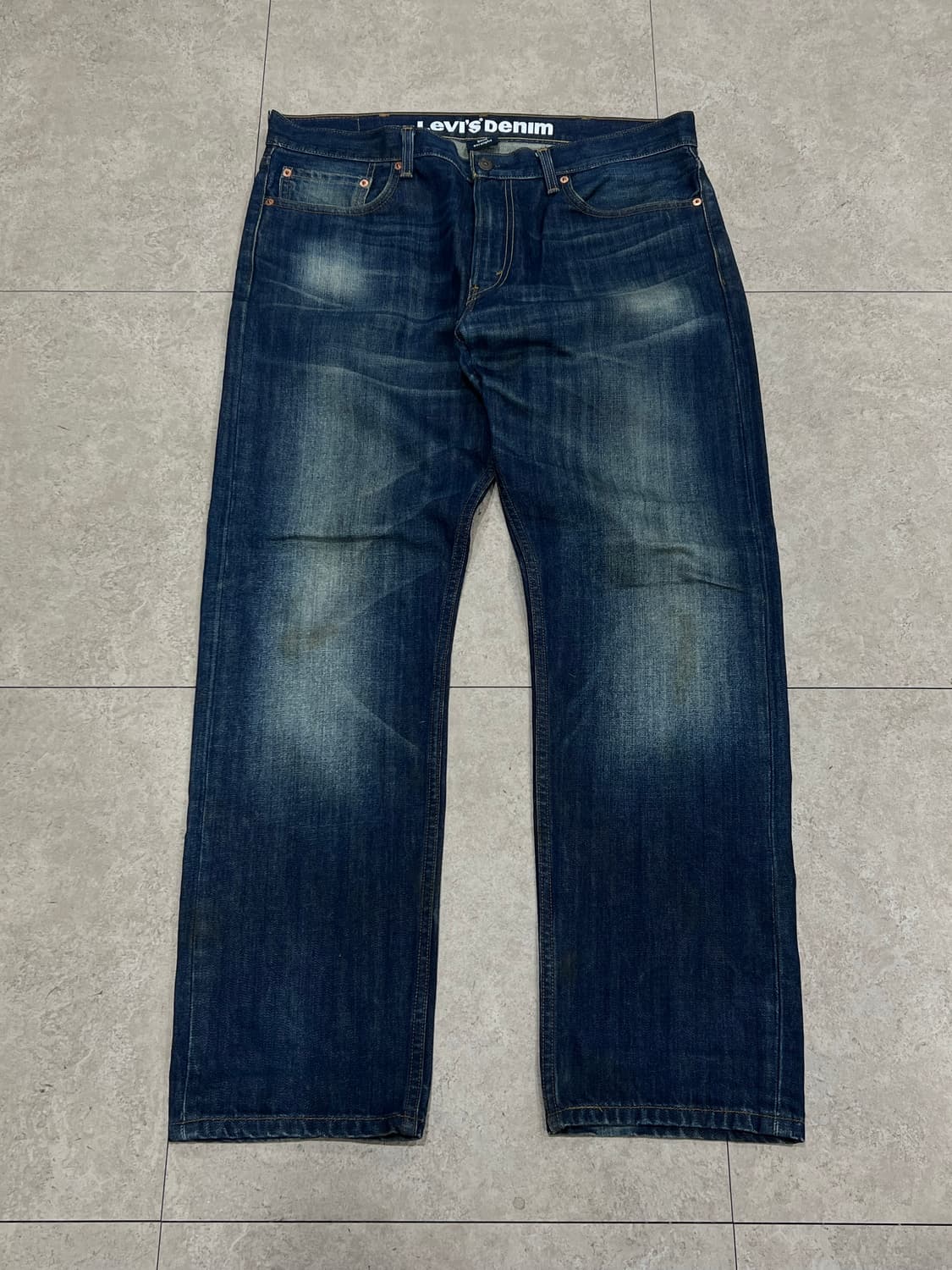 리바이스 505 슬림스트레이트 핏 진청 데님 팬츠 상품이미지2