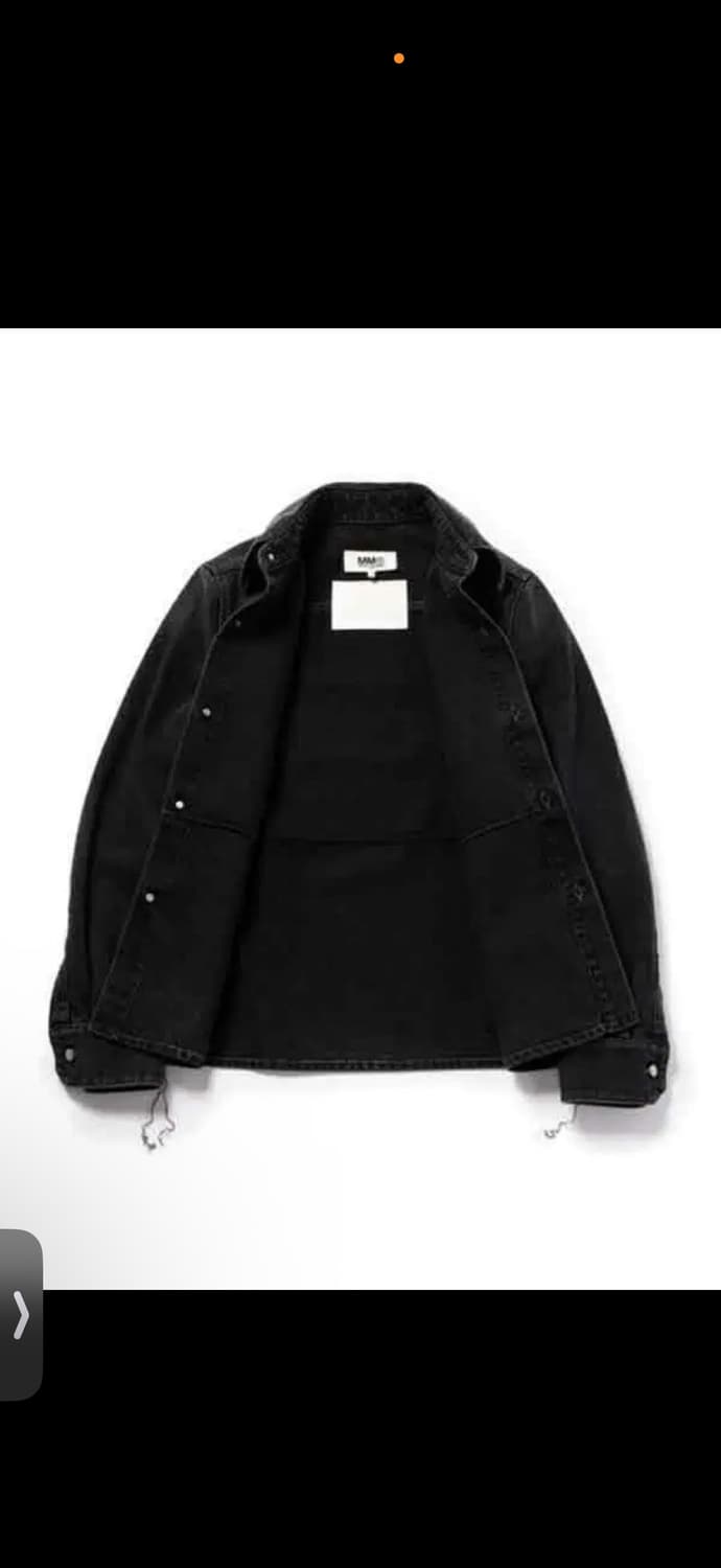 마르지엘라 MM6 빈티지데님 셔츠자켓 블랙 50 상품이미지3