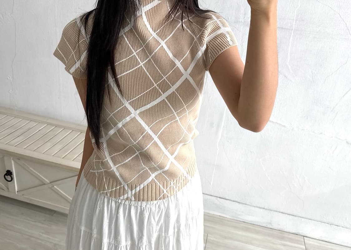 Axes Femme White Long Skirt 상품이미지5