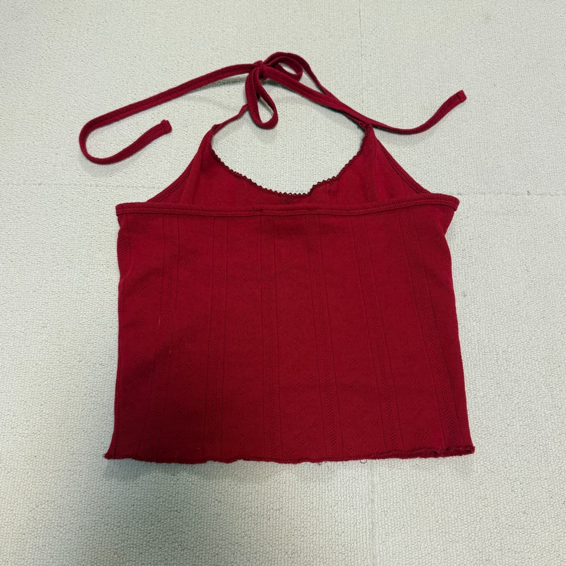 유희 eyelet sleeveless red 상품이미지9