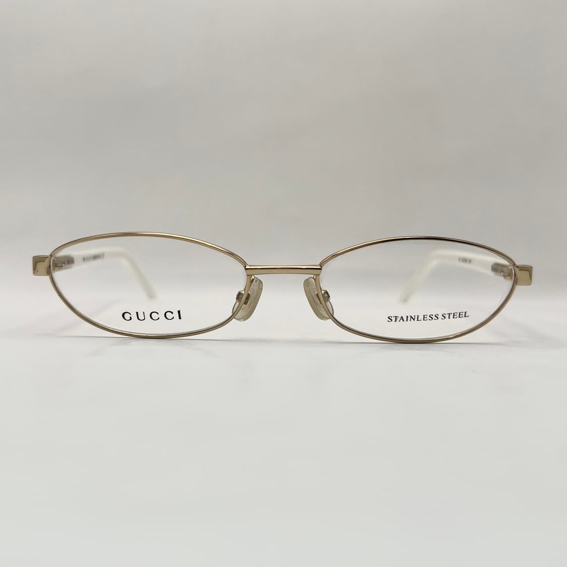 구찌 오벌 메탈 금테 뿔테 콤비테 안경 상품이미지3