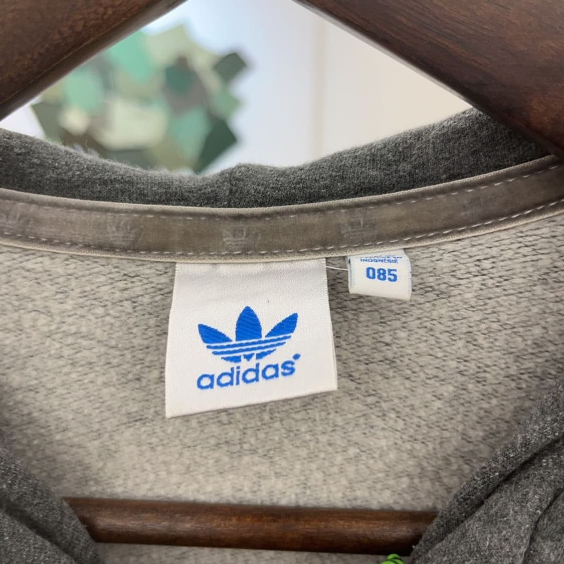 아디다스 Y2K 큐빅패치 슬림핏 약기모 후드집업 85 C09053 상품이미지5