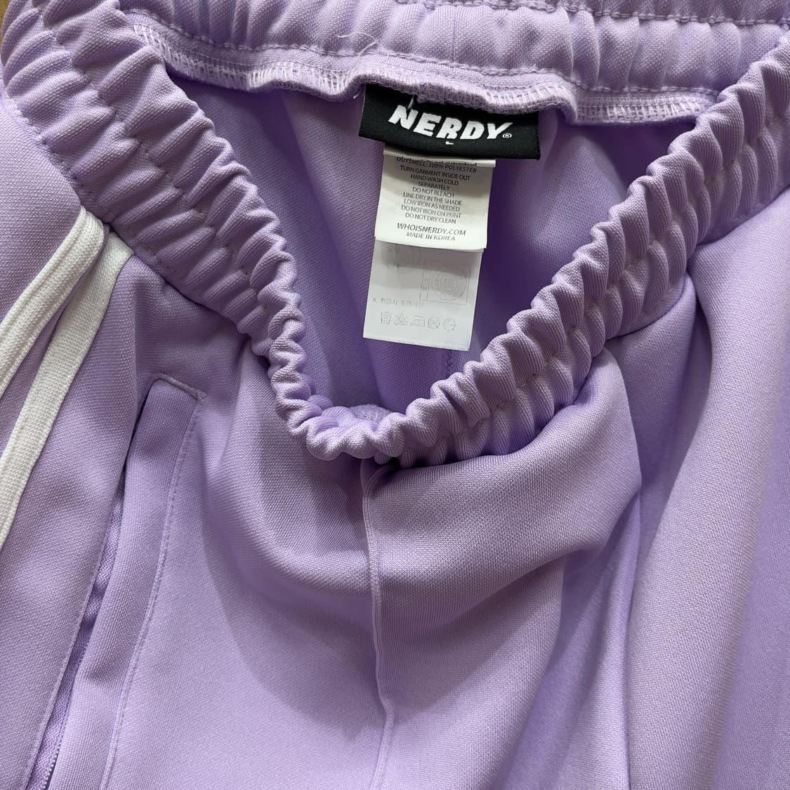 널디 트랙수트 셋업(연보라/화이트) 상품이미지9