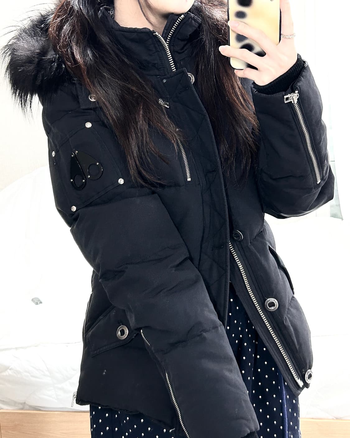 무스너클 쓰리쿼터 패딩 상품이미지1