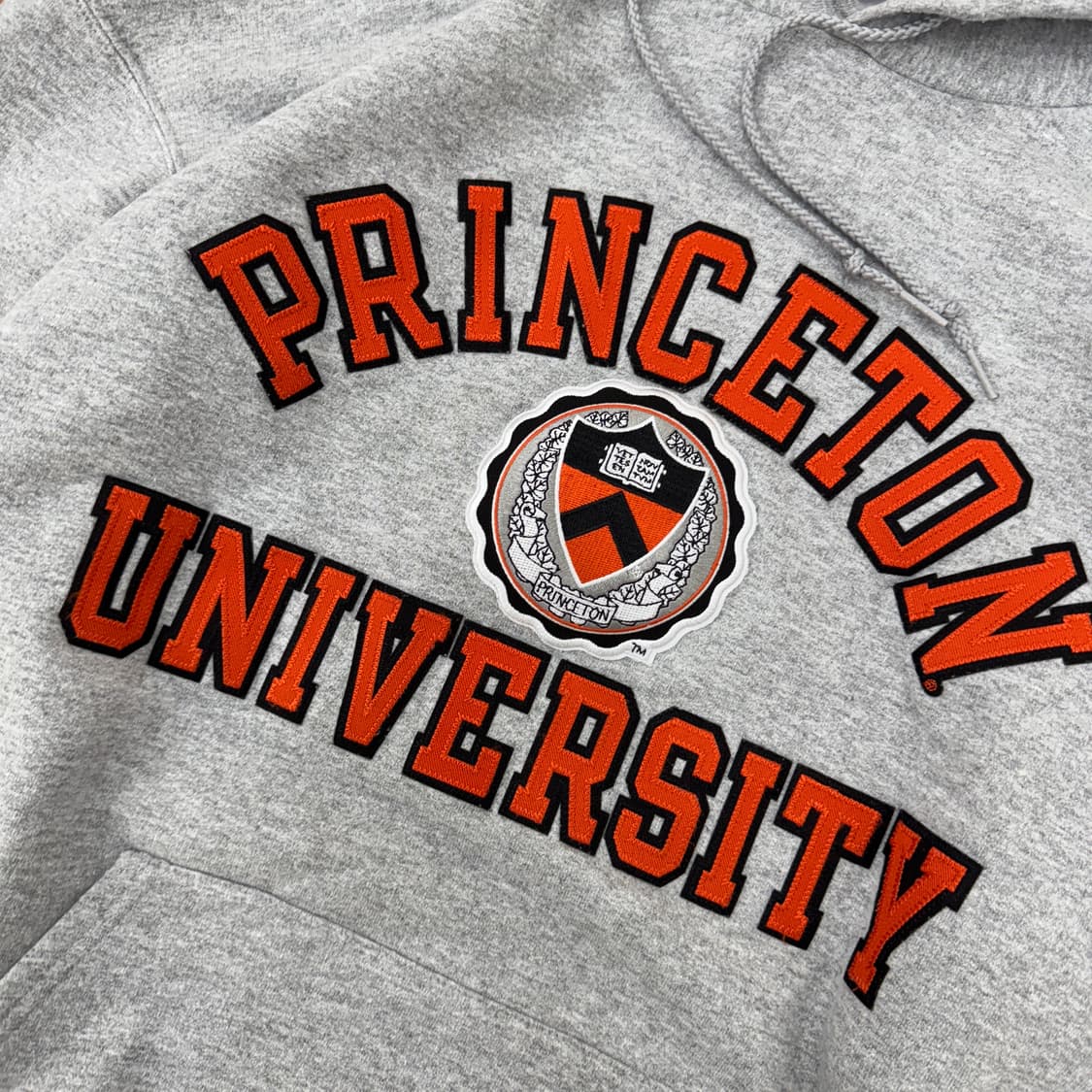 L 챔피온 프린스턴 UNIV 빅로고 그레이 후드 티셔츠  상품이미지3