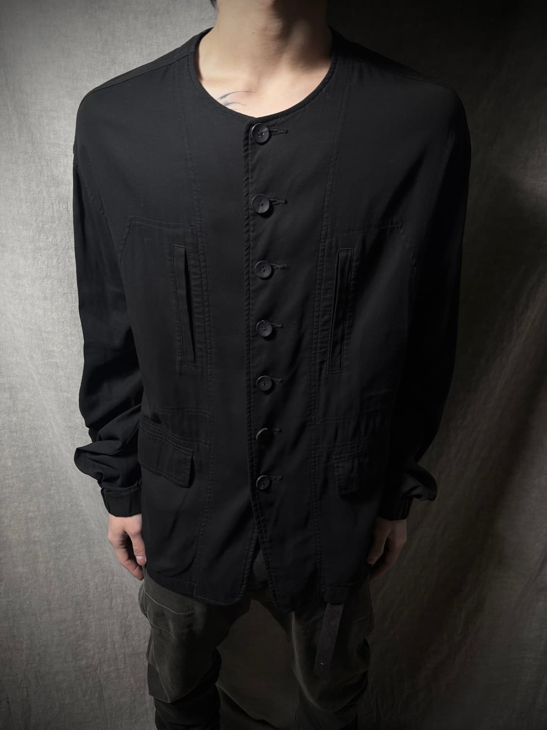 The Viridi-anne 24SS Collarless Jacket   상품이미지2