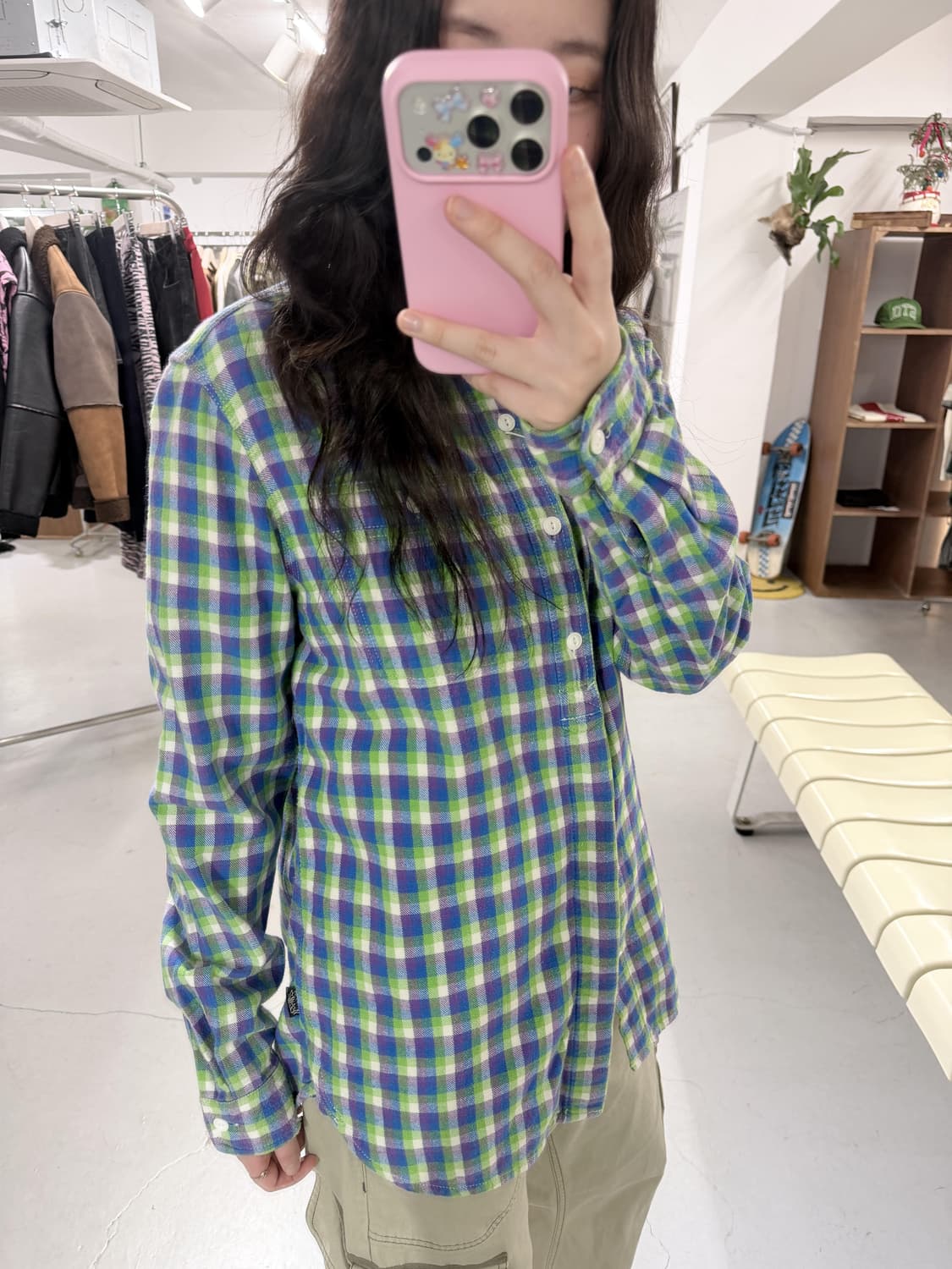 스투시 STUSSY Plaid Work Shirt 상품이미지4