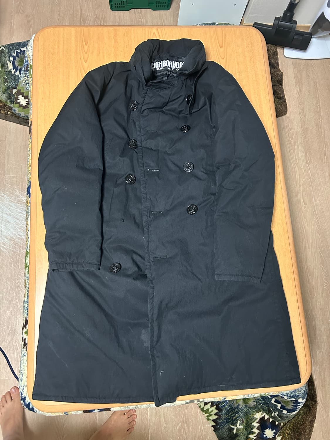 네이버후드 다운 피코트 상품이미지1