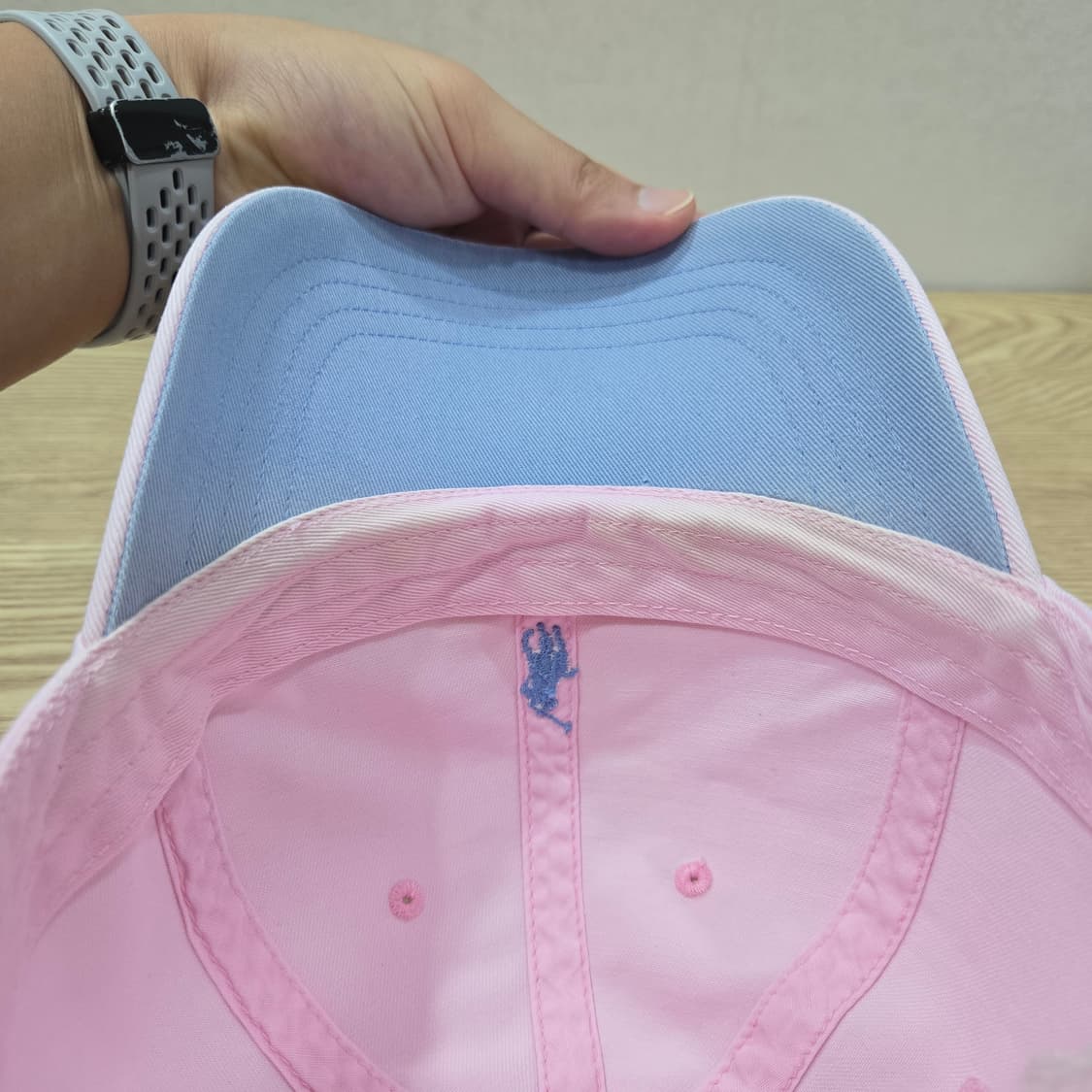 OS 폴로랄프로렌 구형 가죽끈 볼캡 핑크 상품이미지8