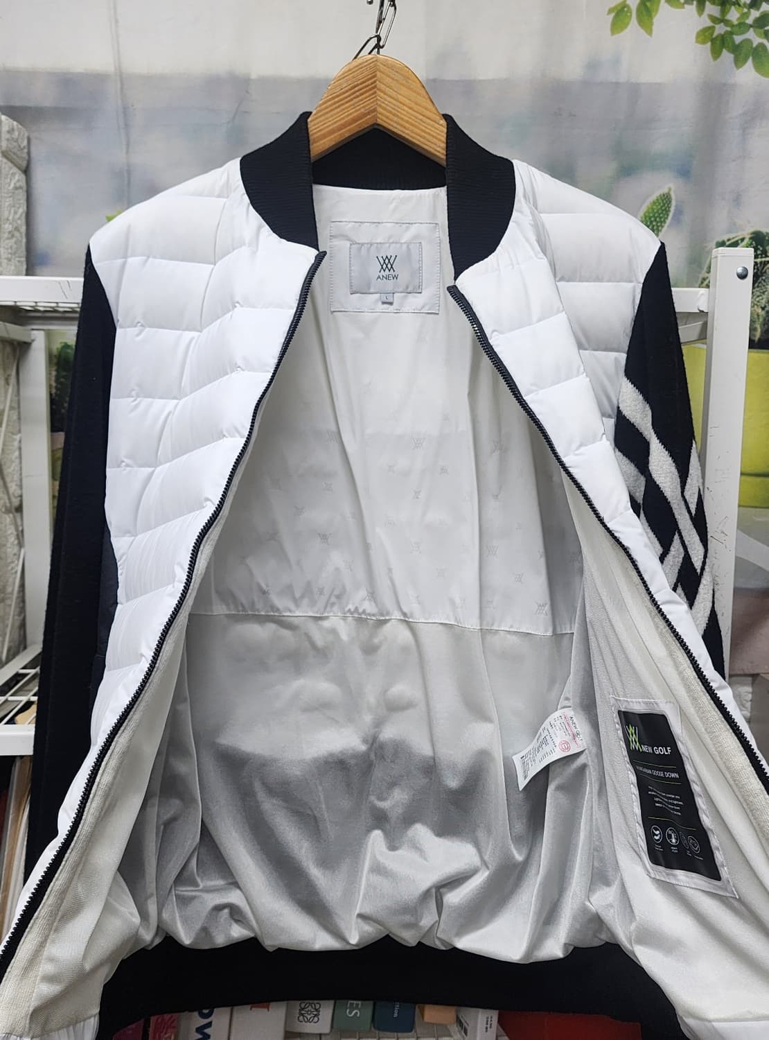 어뉴 남성 골프방풍니트 방풍자켓 100 튜브다운 하이브리드 자켓 XD76 상품이미지4