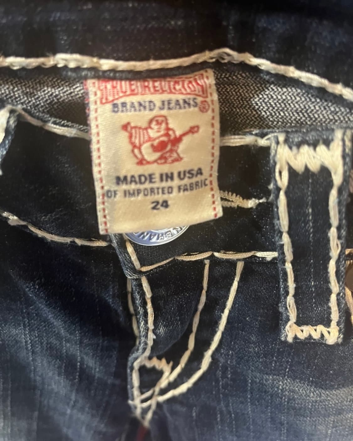 트루릴리젼 다크블루 청바지 상품이미지3