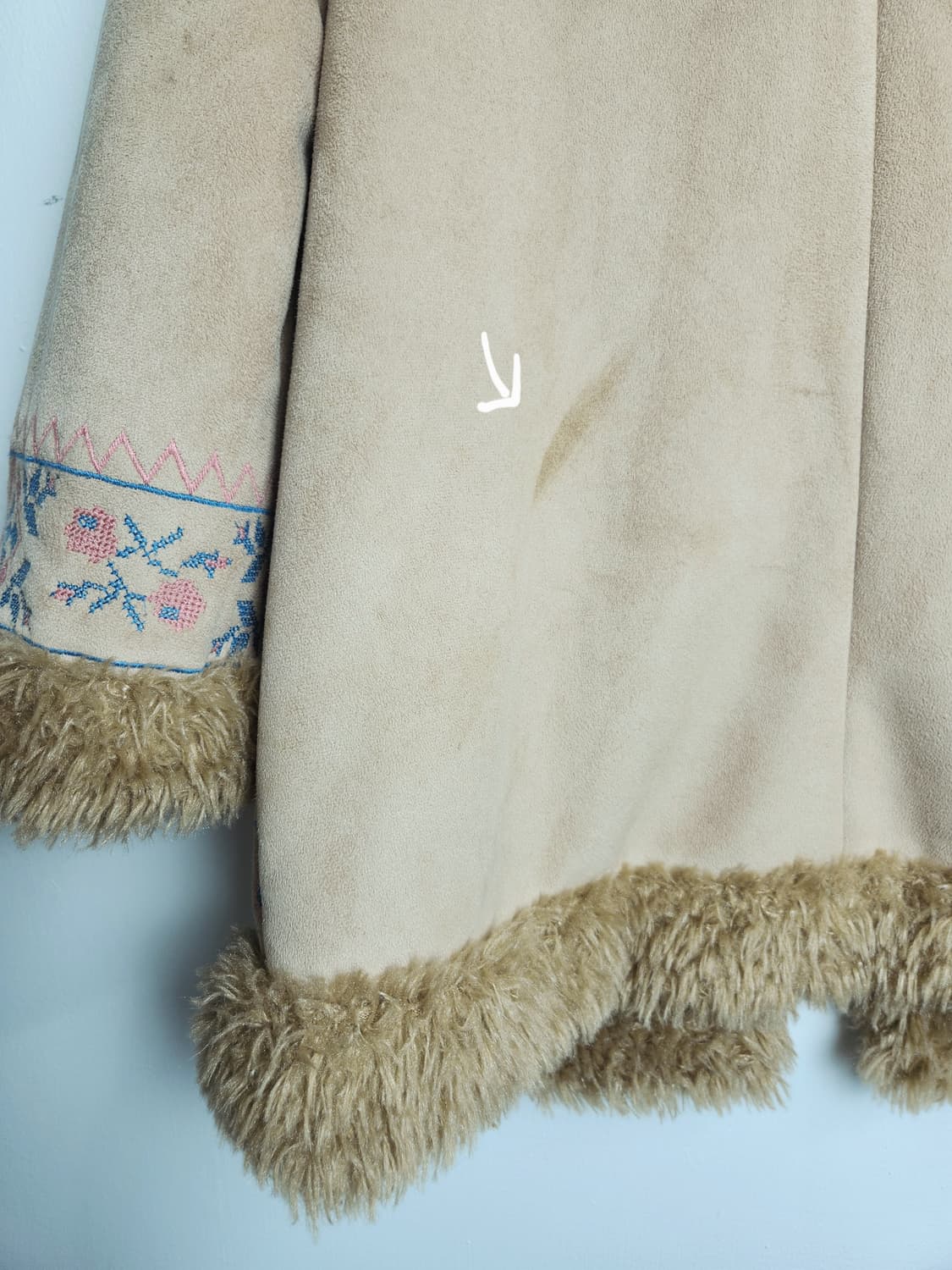 (SNIDEL) 스웨이드 자수 퍼 자켓 상품이미지7