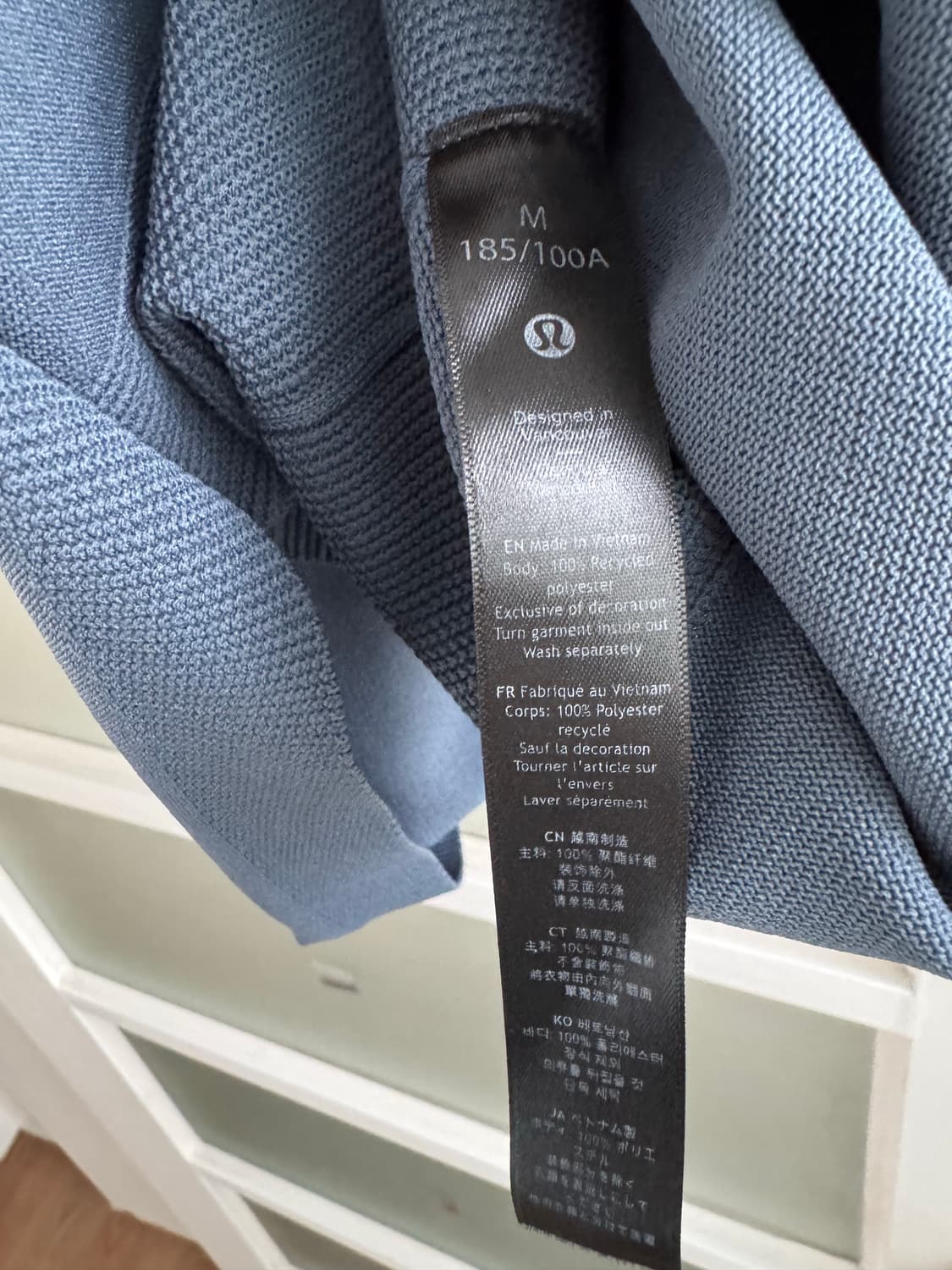 룰루레몬 라이트웨이트 니트 반팔 크루 M / 아이언블루 상품이미지6