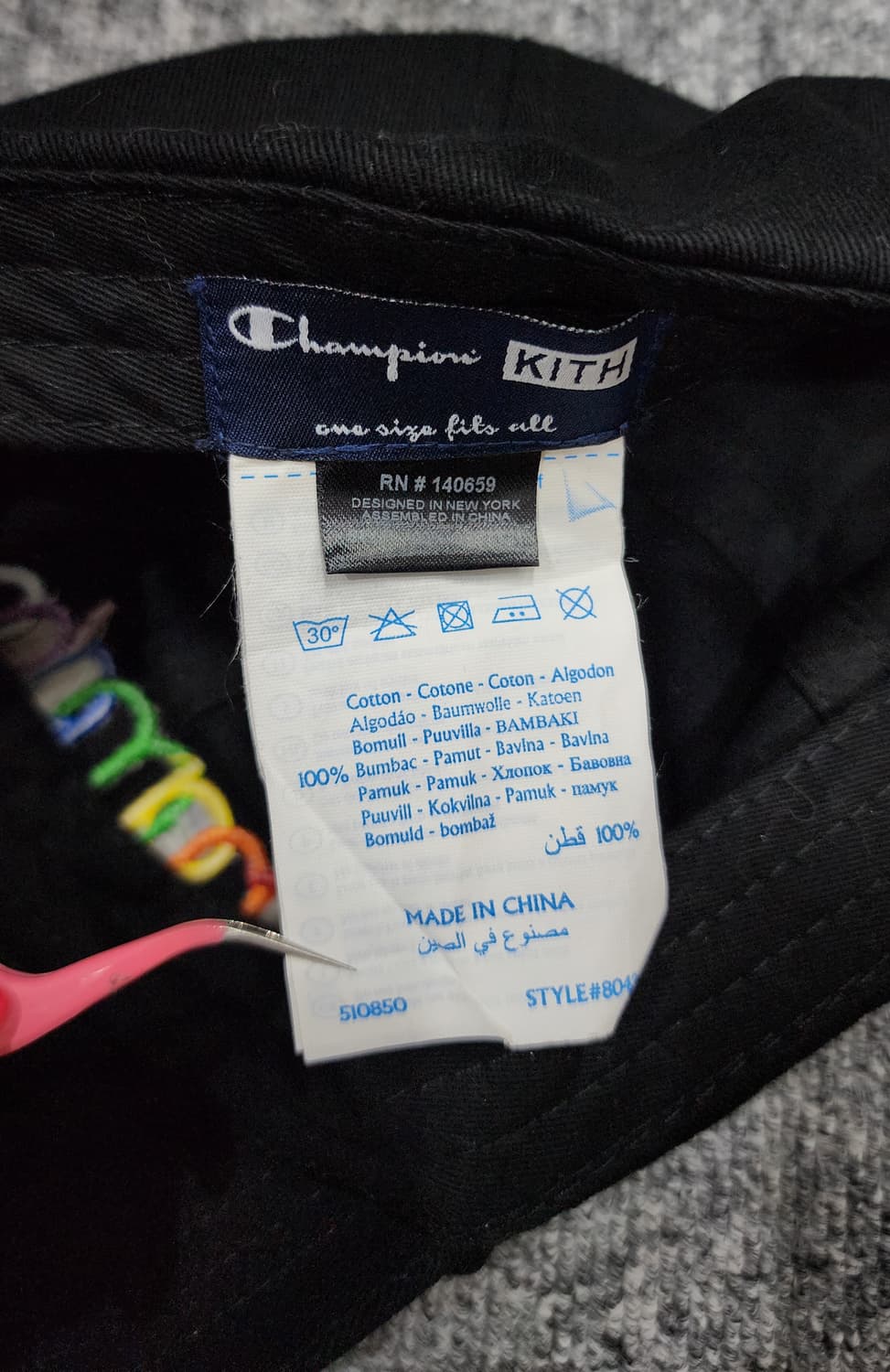 Kith x champion 키스 챔피온 콜라보 더블로고 볼캡 모자 상품이미지8