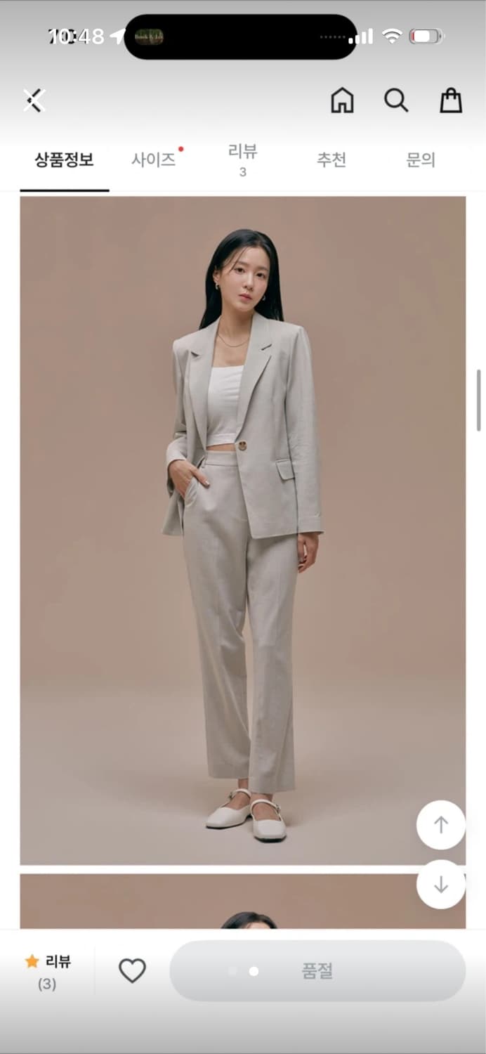 로엠 린넨 셋업 (세트판매) 상품이미지2