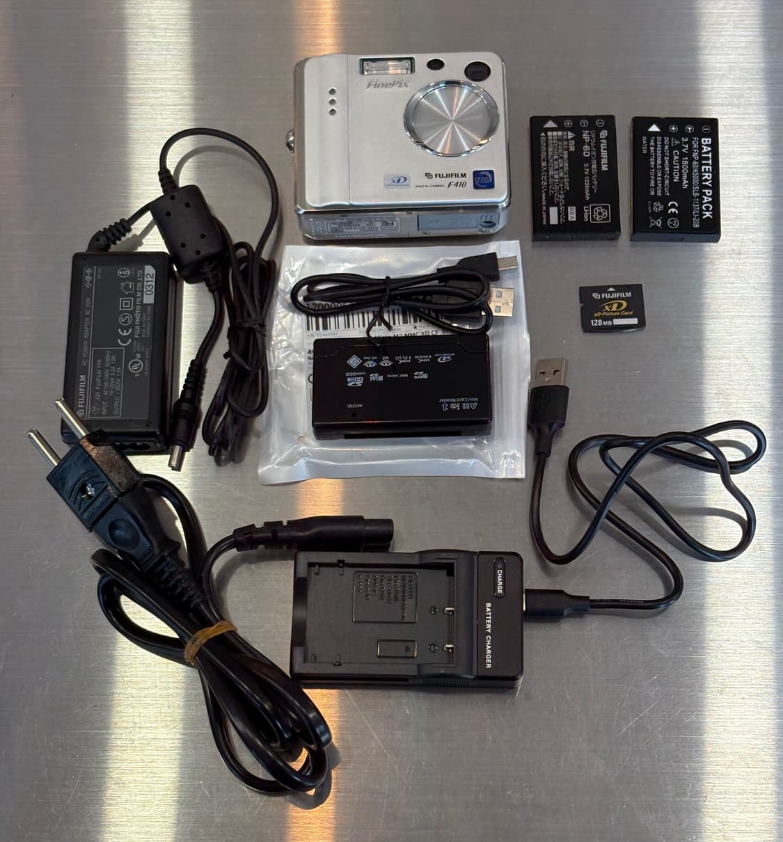 배터리2개/xd카드128mb)후지필름 파인픽스 F410 빈티지디카 상품이미지2