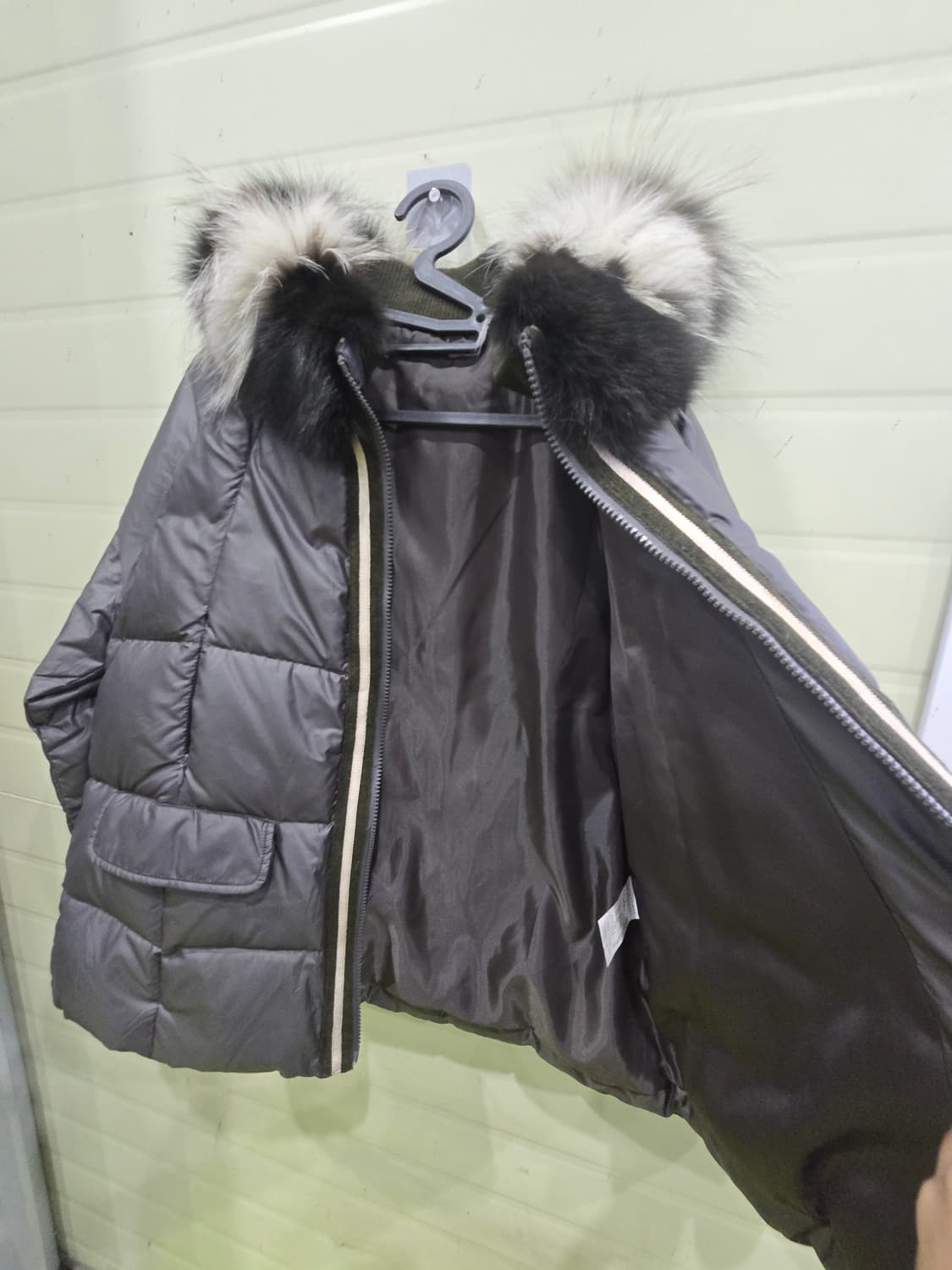 퍼 후드 패딩 66사이즈 상품이미지8